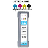 InXave Roland Eco-Xtreme AI3-LC 1000mL Ink Cartridges Light Cyan JeTechInk