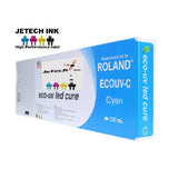 InXave Roland Eco UV (EUV) 220ml Cyan JeTechInk
