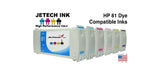 HP81 dye ink cartridge C493xa set jetechink