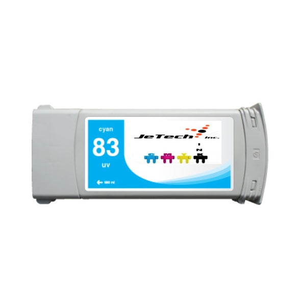 InXave HP83 compatible UV ink cartridge C4941a Cyan