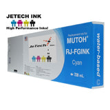 InXave Mutoh RJ-FGINK-CY2 water based 220ml ink cartridge Cyan Jetechink