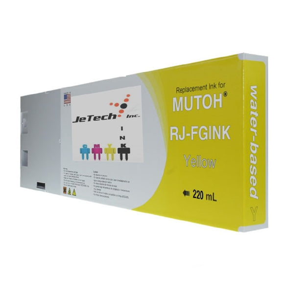 InXave Mutoh RJ-FGINK-YE2 Yellow 220ml ink cartridge