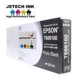 InXave Epson T606100 Compatible Photo Black 220ml Ink Cartridges JeTechInk