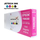 InXave Epson T606300 Compatible Vivid Magenta 220ml Ink Cartridges JeTechInk
