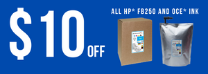 InXave's HP FB250 & OCE Ink Sale this Flag Day!