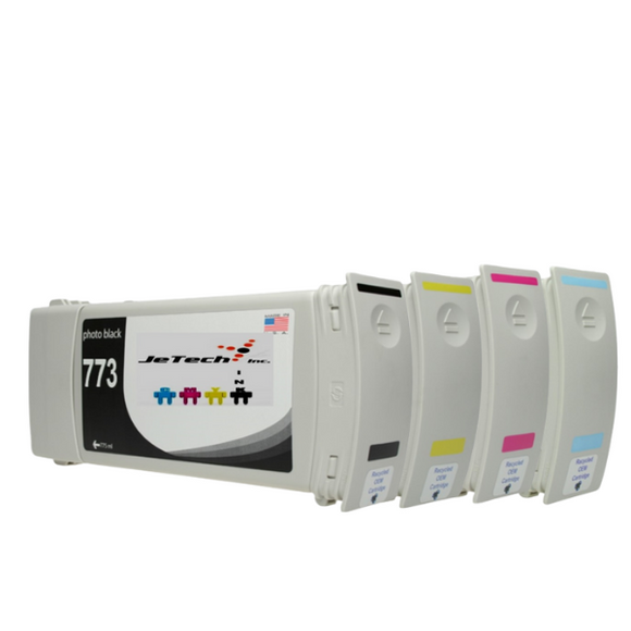 InXave HP* HP773 Compatible 775ml Ink Cartridges 4 Set