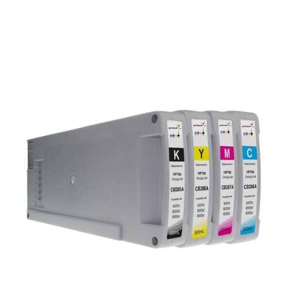 InXave HP* HP780 Compatible 500ml Ink Cartridges 4 Set 