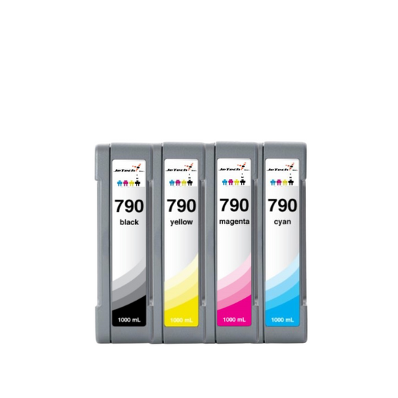 InXave HP* HP790 Compatible 1000ml Ink Cartridges 4 Set 