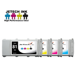 InXave HP* HP81 Dye Compatible 680ml Ink Cartridges 4 Set | JeTechInk™ Brand