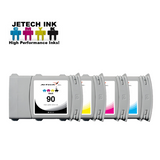 InXave HP* HP90 Dye Compatible 400ml Ink Cartridges 4 Set | JeTechInk™ Brand