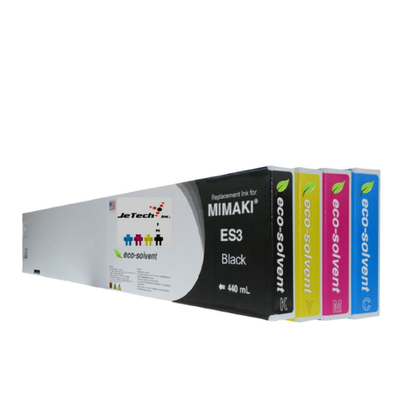 InXave Mimaki* ES3 Compatible 440ml Ink Cartridge 4 Set 