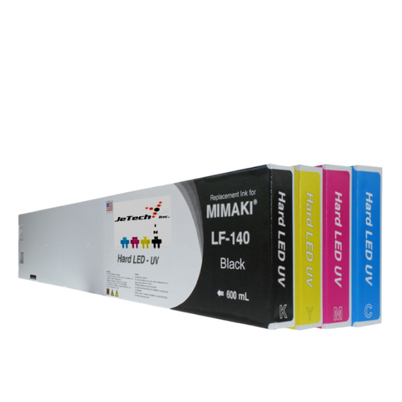 InXave Mimaki* LF-140 Compatible 600ml Ink Cartridges 4 Set 
