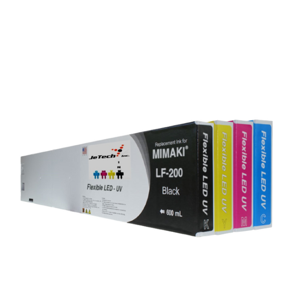 InXave Mimaki* LF-200 Compatible 600ml Ink Cartridge 4 Set 
