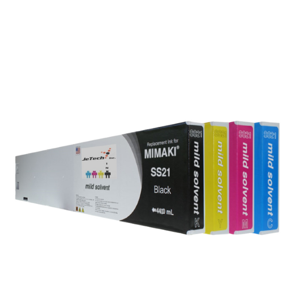 InXave Mimaki* SS21 Compatible 440ml Ink Cartridge 4 Set 