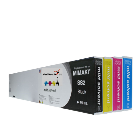 InXave Mimaki* SS2 Compatible 440ml Ink Cartridge 4 Set 