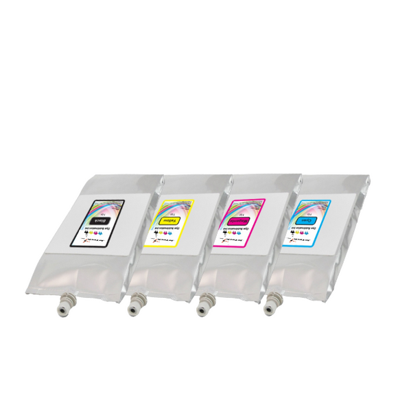 InXave Mutoh* Dye Sublimation Compatible 1L Ink Bags 4 Set
