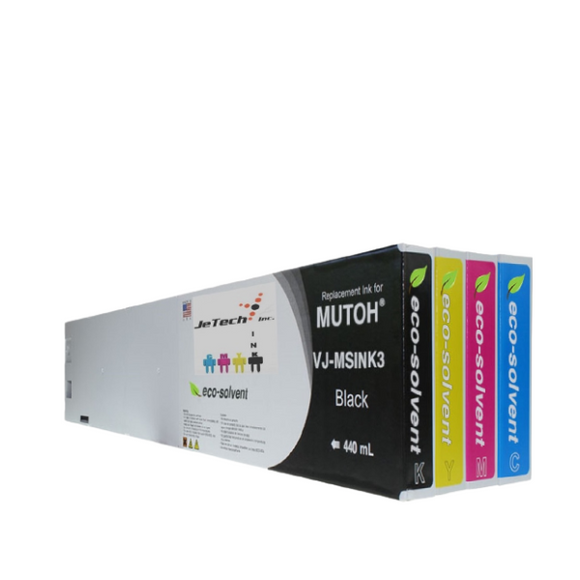 InXave Mutoh* VJ-MSINK3A Compatible 440ml Ink Cartridges 4 Set 