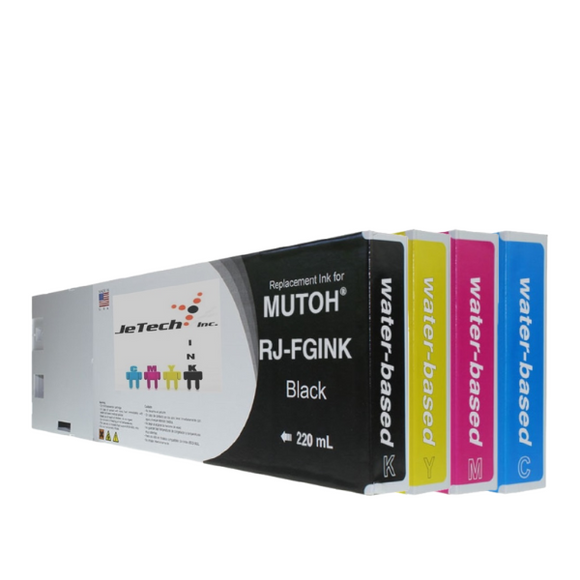 InXave Mutoh* RJ-FGINK Compatible 220ml Ink Cartridges 4 Set 
