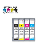 InXave Roland* Eco-Solvent EJ Compatible 1000ml Ink Cartridges 4 Set | JeTechInk™ Brand