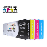 InXave Roland* Aqueous Dye FDY Compatible 220ml Ink Cartridges 4 Set | JeTechInk™ Brand