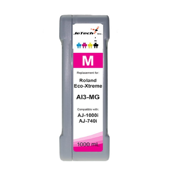 InXave Roland Eco-Xtreme AI3-MG 1000mL Ink Cartridges Magenta