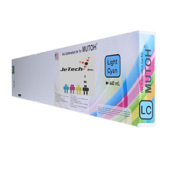InXave Mutoh Dye Sublimation Compatible 440ml Ink Cartridge Light Cyan