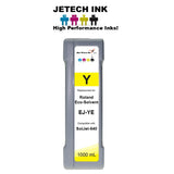 InXave Roland Eco-Solvent EJ-YE 1000mL Ink Cartridges Yellow JeTechInk