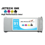 InXave HP91 Light Cyan C9470A pigment ink cartridge Jetechink