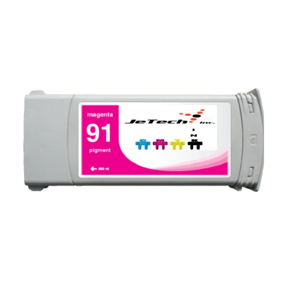 InXave HP91 Magenta C9468A pigment 775ml ink cartridge