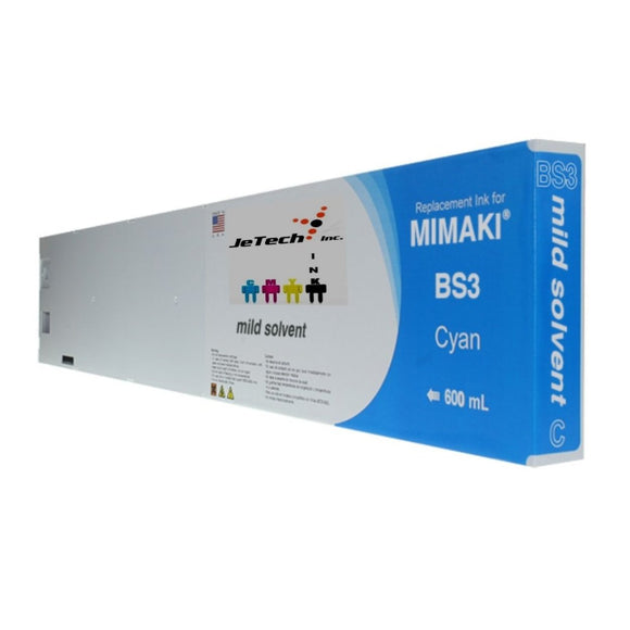  InXave Mimaki BS3 SPC-0667C 600mL ink cartridge Cyan