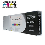 InXave Mutoh VJ-LUH1-BK UV LED 220ml ink cartridge Black Jetechink