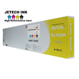 InXave Mutoh RJ-FGINK-YE Yellow 440ml ink cartridge JeTechInk