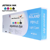 InXave Roland Aqueous Dye 220ml (FDY-LC) Light Cyan JeTechInk