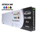 InXave Roland ESL4-4BK Max2 Eco Solvent 440ml Black JeTechInk