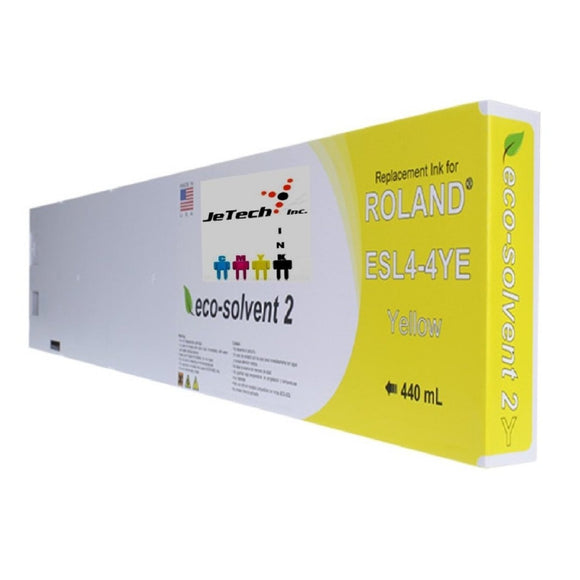 InXave Roland ESL4-4YE Max2 Eco Solvent 440ml Yellow