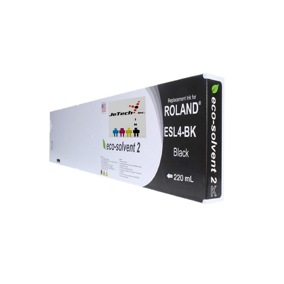 InXave Roland ESL4 Max2 220ml Eco Solvent Cartridge Black