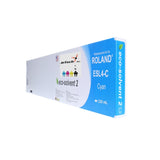 InXave Roland ESL4 Max2 220ml Eco Solvent Ink Cartridge Cyan