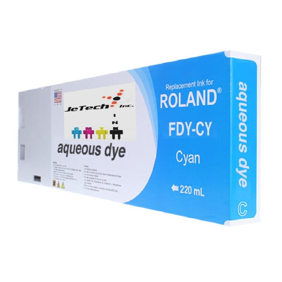 InXave Roland Aqueous Dye FDY-CY 220ml Cyan