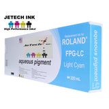InXave Roland Aqueous Pigment FPG-LC 220ml Light Cyan Jetechink