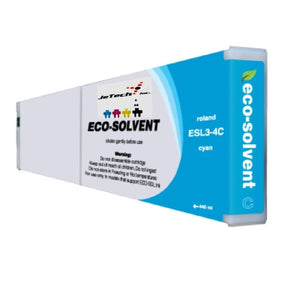 InXave Roland ESL3 400ml compatible Eco Solvent ink cartridge Cyan