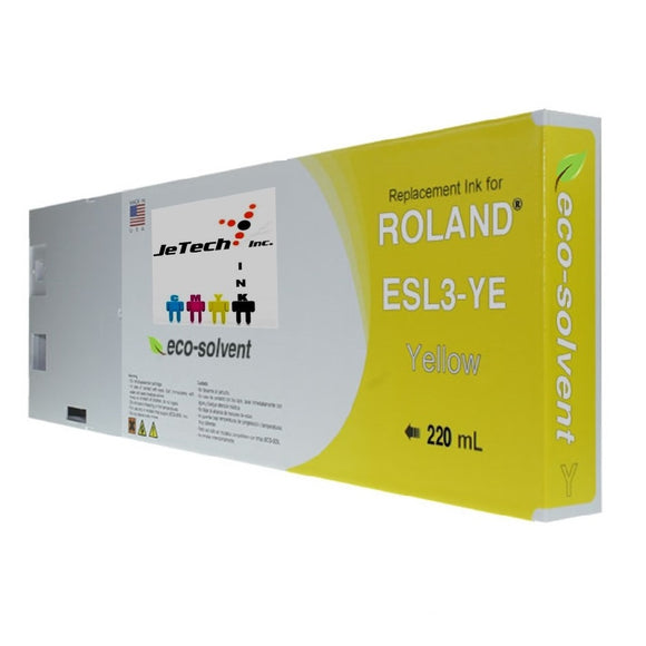 InXave Roland ESL3 220ml Eco solvent ink cartridge yellow