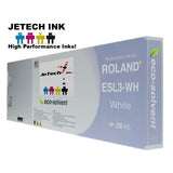 InXave Roland ESL3 220ml Eco solvent ink cartridge white Jetechink