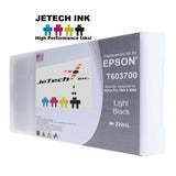 InXave Epson T603700 220ml ink cartridge ultrachrome k3 Light Black Jetechink