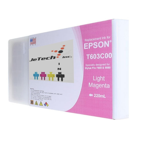 InXave Epson T603C00 220ml ink cartridge ultrachrome k3 Light Magenta