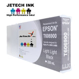 InXave Epson T606900 Compatible Light Light Black 220ml Ink Cartridges JeTechInk