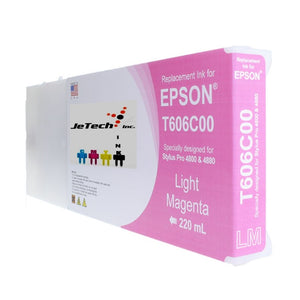 InXave Epson T606C00 Compatible Light Magenta 220ml Ink Cartridges