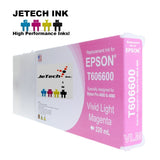 InXave Epson T606600 Compatible Vivid Light Magenta 220ml Ink Cartridges JeTechInk