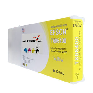 InXave Epson T606400 Compatible Yellow 220ml Ink Cartridges