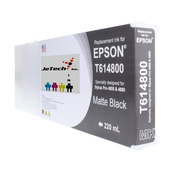 InXave Epson T614800 Compatible Matte Black 220ml Ink Cartridges