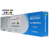 InXave Mutoh VJ-MSINK3A 220ml Cyan JetechInk